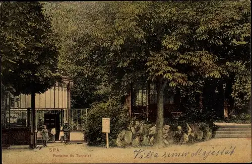 Ak Spa Wallonien Lüttich, Fontaine du Tonnelet