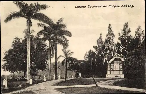 Ak Sabang Indonesien, Ingang Societeit de Koepel
