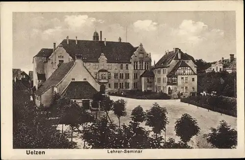 Ak Uelzen in Niedersachsen, Lehrer Seminar, Gesamtansicht