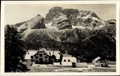 Ak Dolomiten Südtirol, Hotel Prato Piazza, Croda Rossa di Piazza