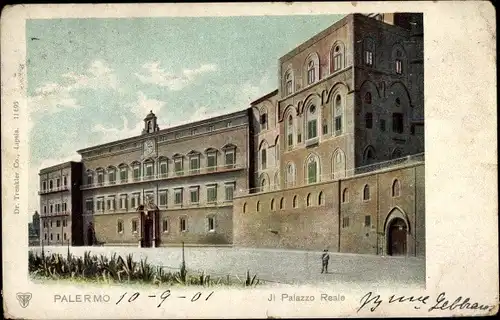 Ak Palermo Sizilien Sicilia Italien, Palazzo Reale