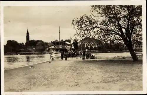 Ak Savonlinna Nyslott Ostfinnland, Anlegeplatz am Hafen