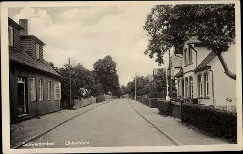 Ak Schwarzenbek im Herzogtum Lauenburg, Uhlenhorst, Straßenpartie