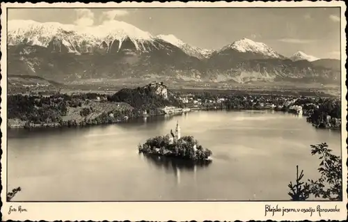 Ak Bled Veldes Slowenien, Blejsko jezero Bleder See, Insel Blejski Otok