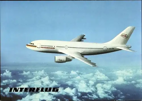 Ak Passagierflugzeug Interflug Airbus A310