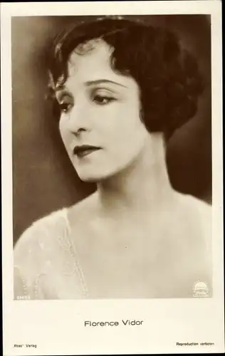 Ak Schauspielerin Florence Vidor, Portrait