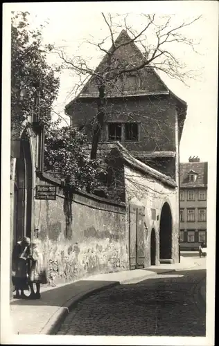 Foto Ak Erfurt, Blick zum Martins Stift, Straße, Erziehungsanstalt