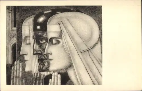 Künstler Ak Toorop, Jan, Gebed