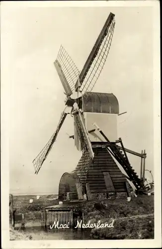 Ak Mooi Drenthe Niederlande, Windmühle