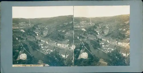 Stereo Foto Rübeland Oberharz am Brocken, Blick auf den Ort