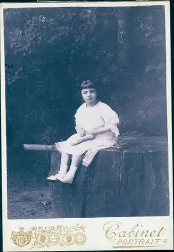 Kabinett Foto Kiew Ukraine, Portrait von einem Kind