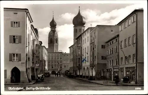 Ak Rosenheim Oberbayern, Heiliggeiststraße