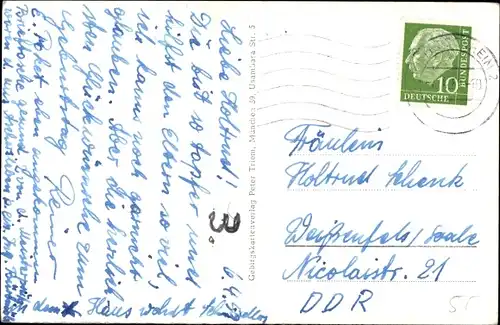 Ak Rosenheim Oberbayern, Heiliggeiststraße