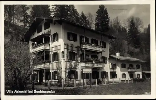 Ak Berchtesgaden in Oberbayern, Villa Achental