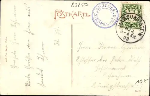 Ak Niedernfels Marquartstein in Oberbayern, Totalansicht