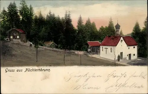 Ak Warngau in Oberbayern, Nüchternbrunn, Blick auf den Ort