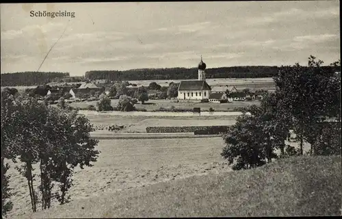 Ak Schöngeising in Oberbayern, Totalansicht