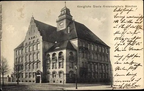 Ak München, Königliche Gisela-Kreisrealschule
