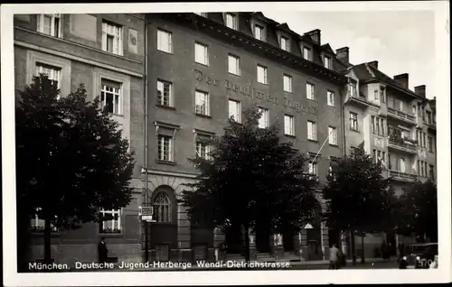 Ak München, Deutsche Jugendherberge, Wendl-Dietrichstraße