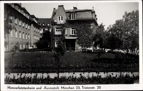 Ak München, Hirnverletztenheim und -Kuranstalt, Tristanstraße 20
