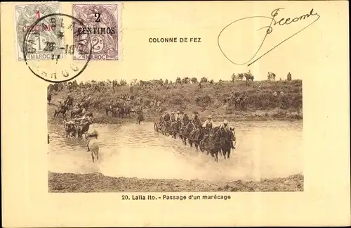 Ak Lalla Ito Marokko, Passage d'un marecage