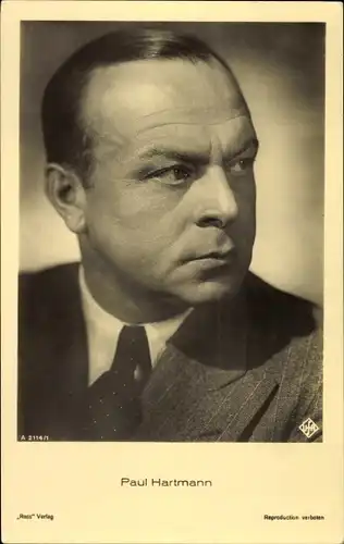 Ak Schauspieler Paul Hartmann, Portrait
