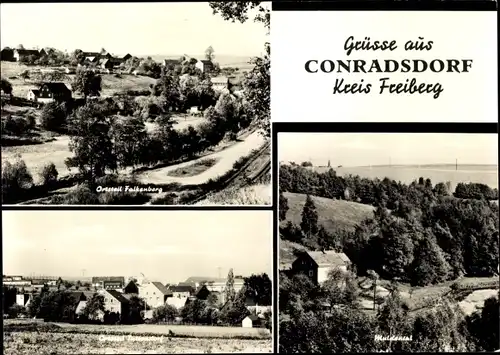 Ak Conradsdorf Halsbrücke in Sachsen, Ortsteil Falkenberg, Tuttendorf, Muldental