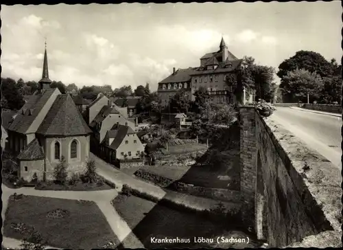 Ak Löbau in Sachsen, Krankenhaus