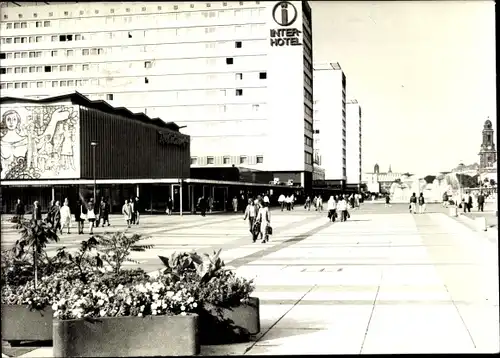 Ak Dresden Altstadt, Interhotel, Prager Straße