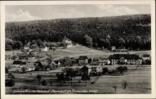 Ak Herrndorf Hetzdorf Halsbrücke in Mittelsachsen, Teilansicht vom Ort