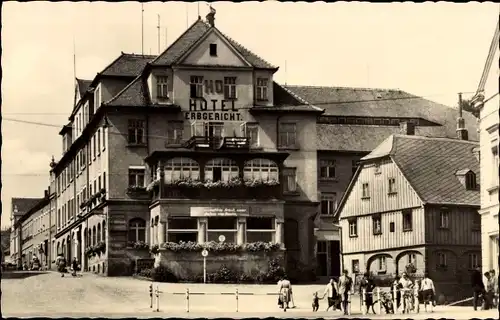 Ak Schirgiswalde in der Lausitz, HO-Hotel Erbgericht