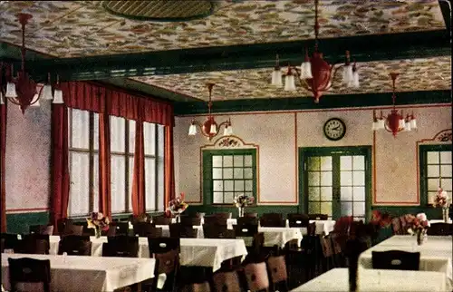 Ak Schneeberg im Erzgebirge, Speisesaal der Heilstätte