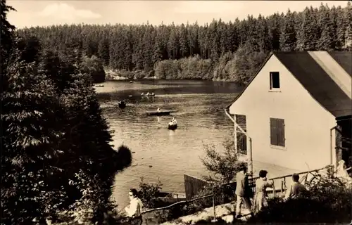 Ak Schönheide im Erzgebirge Sachsen, Stausee