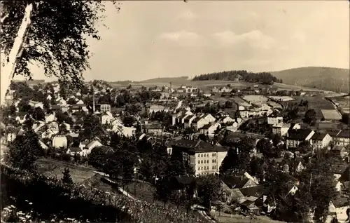Ak Schönheide im Erzgebirge Sachsen, Ortsansicht mit Kuhberg