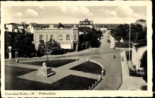 Ak Dahme in Ostholstein, Denkmalplatz