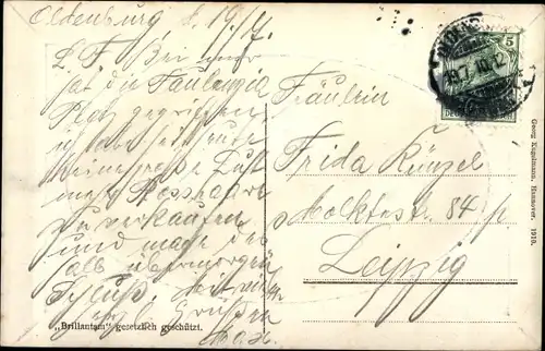 Passepartout Ak Oldenburg im Großherzogtum Oldenburg, Hafen