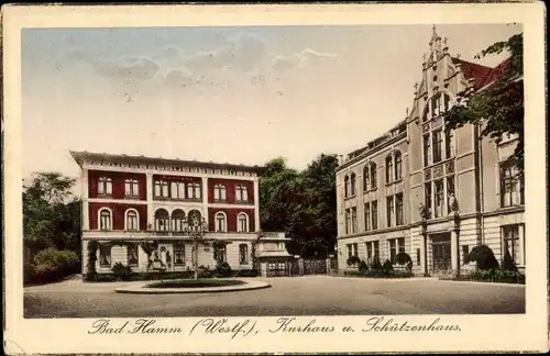 Ak Bad Hamm in Westfalen, Kurhaus und Schützenhaus