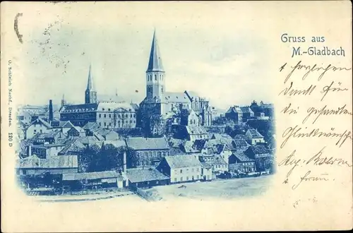 Ak Mönchengladbach am Niederrhein, Blick über die Stadt