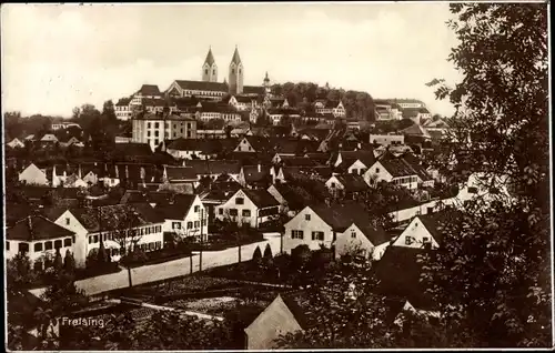 Ak Freising in Oberbayern, Panorama vom Ort