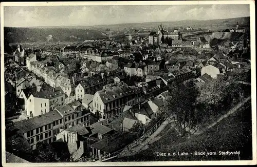 Ak Diez an der Lahn, Panorama vom Stadtwald