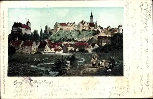 Ak Friedberg in Bayern, Gesamtansicht