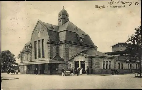 Ak Rheydt Mönchengladbach am Niederrhein, Hauptbahnhof
