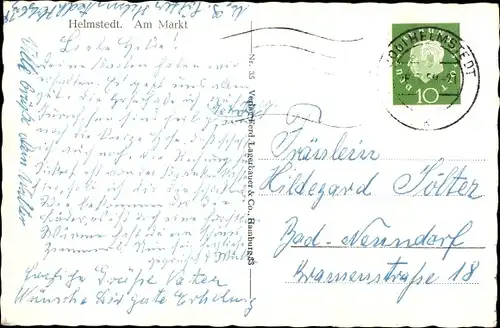 Ak Helmstedt in Niedersachsen, Am Markt
