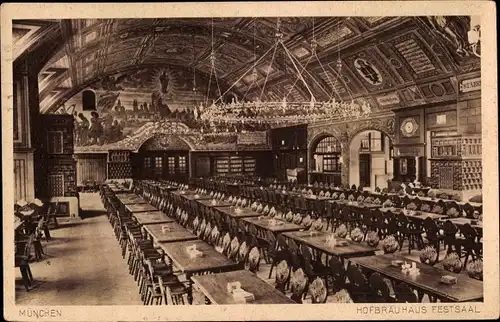 Ak München, Hofbräuhaus, Festsaal