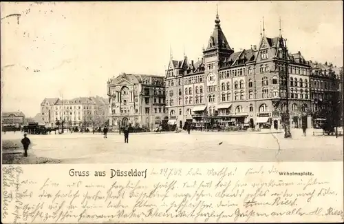 Ak Düsseldorf am Rhein, Wilhelmsplatz