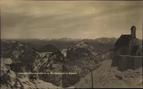 Foto Ak Bayrischzell im Mangfallgebirge Oberbayern, Wendelsteinhaus, Wendelsteinkirchlein