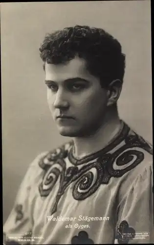 Ak Schauspieler Waldemar Stägemann, Gyges