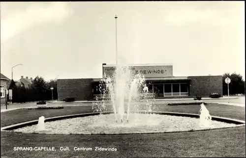 Ak Sprang Capelle Nordbrabant Niederlande, Cult. Centrum Zidewinde, Springbrunnen