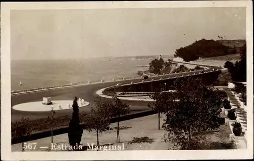 Ak Portugal, Estrada Marginal, Küstenstraße