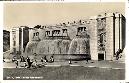 Ak Lisboa Lissabon Portugal, Fonte Monumental